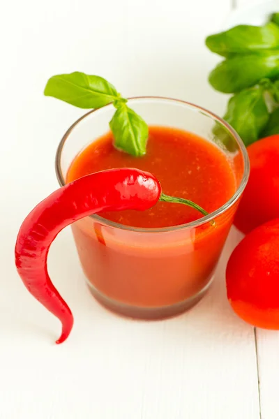 Jus de tomate piment — Photo