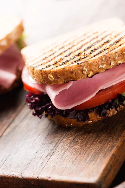 Sandwich with ham salad — Stock Photo, Image