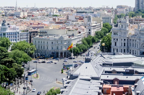 Madrid en verano día caluroso — Foto de Stock