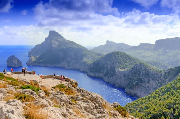 Mallorca paisaje y vista al Cabo Formentor — Foto de Stock