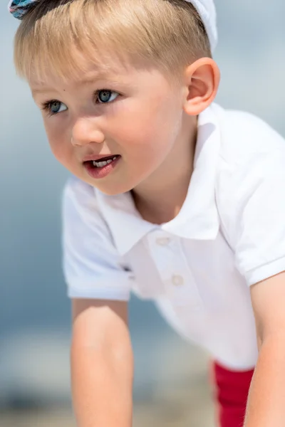 Malý chlapecký portrét — Stock fotografie