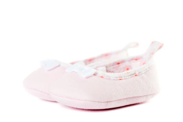 粉红色婴儿鞋 — 图库照片