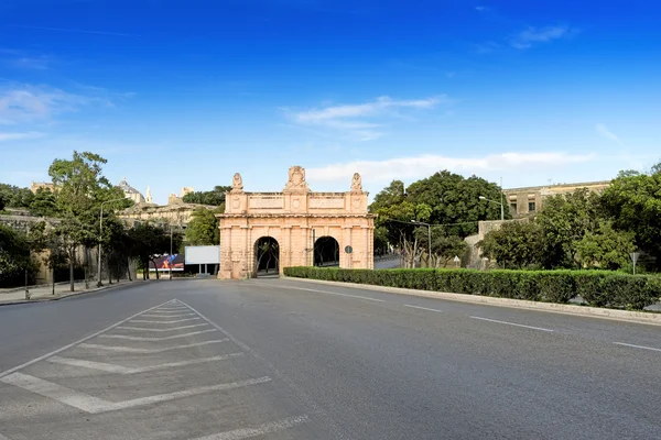 Floriana poort naar Valletta — Stockfoto