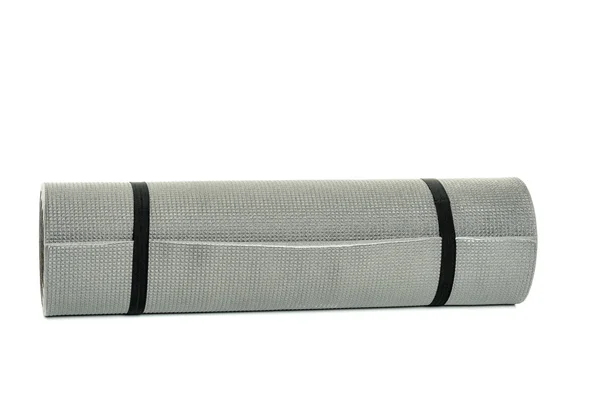 Grijze yoga mat — Stockfoto