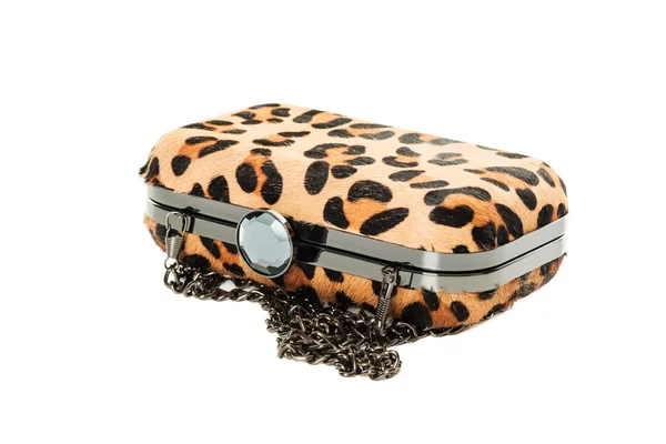 Monedero de leopardo de lujo — Foto de Stock