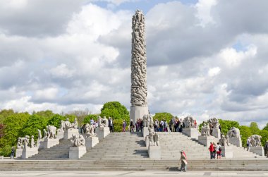 Vigeland park Oslo merkezinde '