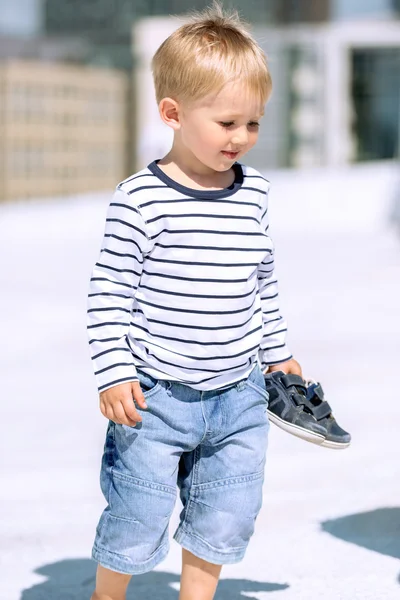 Portrait of little preschool boy — Stock Photo, Image