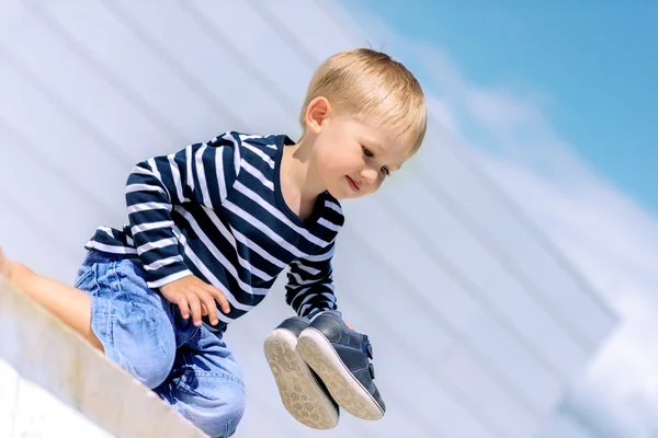 Portrait of little preschool boy — Stock Photo, Image