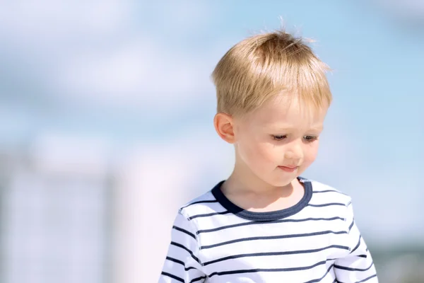 Portrait of little preschool boy — Stock Photo, Image