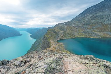 Besseggen Ridge Jotunheimen Milli Parkı'nda