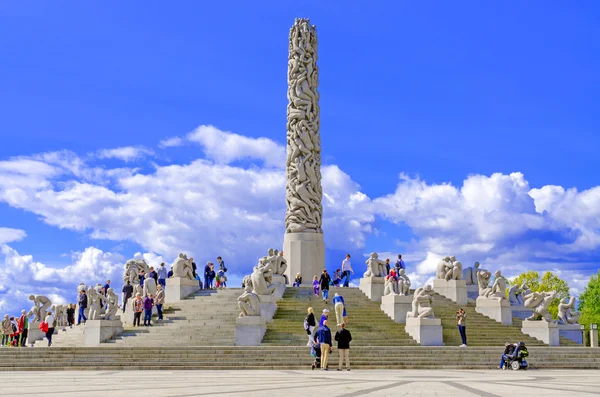 A Vigeland park Oslo szobrok — Stock Fotó