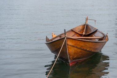 Old wooden boat clipart