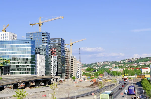 Construction site at Bjorvika — Stock Photo, Image