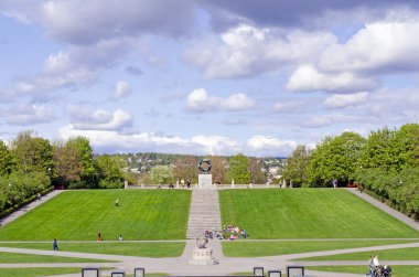 Vigeland Park Oslo daire heykeller