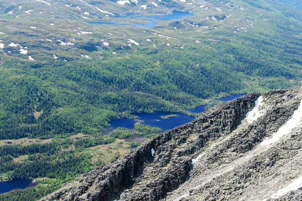 Panoramisch uitzicht vanaf Gaustatoppen berg — Stockfoto