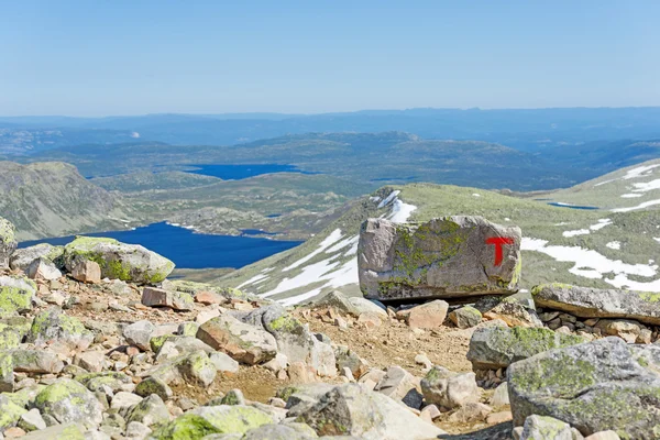 Známky norský turistické asociace Stock Obrázky