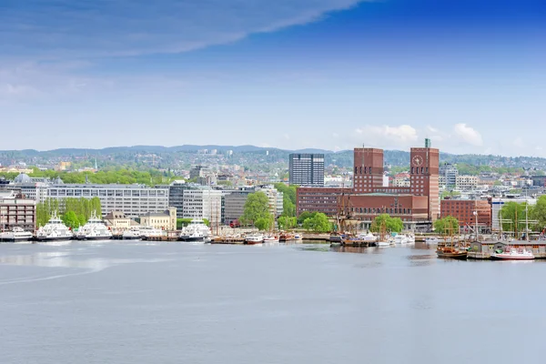 Vista sul municipio di Oslo — Foto Stock