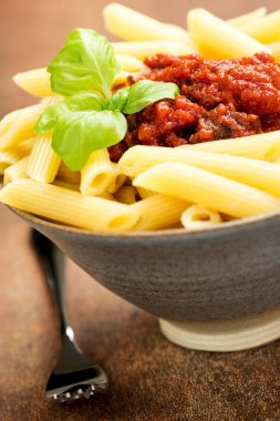 Bolonez soslu Penne makarna