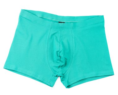 Beyaz arka plan üzerinde Boxer külot