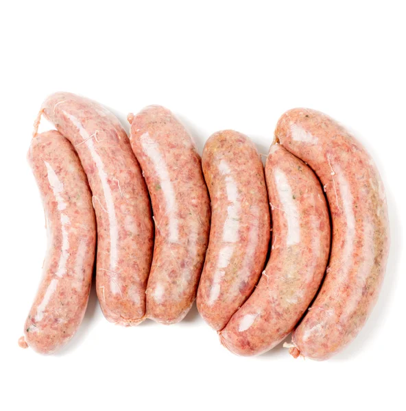 Raw homemade sausages — Stock Photo, Image