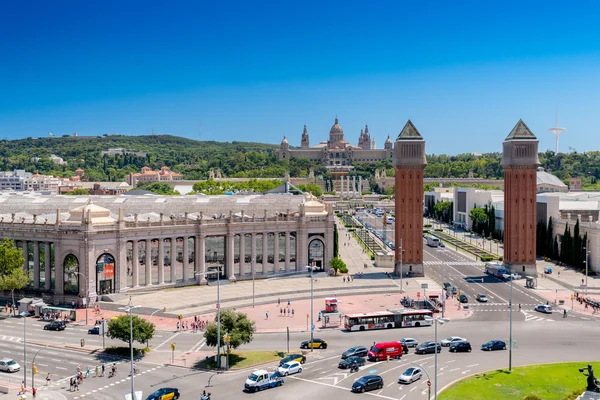 Palau Nacional de Montjuïc en Fira — Stockfoto