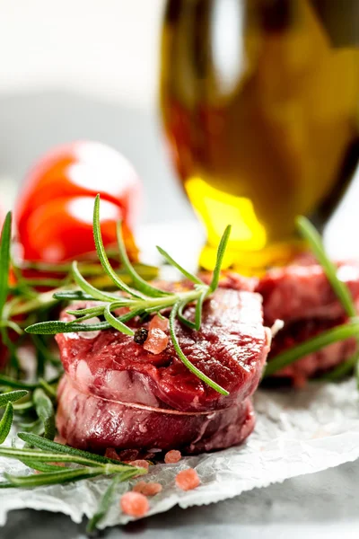 Syrové filet mignon — Stock fotografie