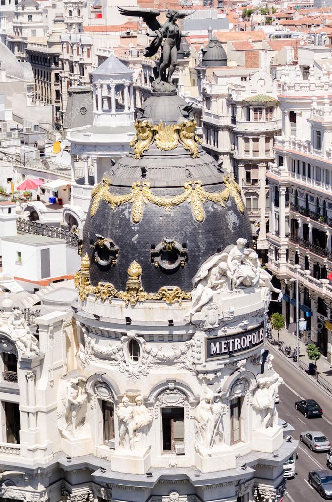 Metropolis building dome facade