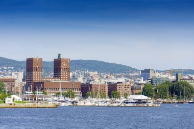 Oslo Radhuset görünümünü