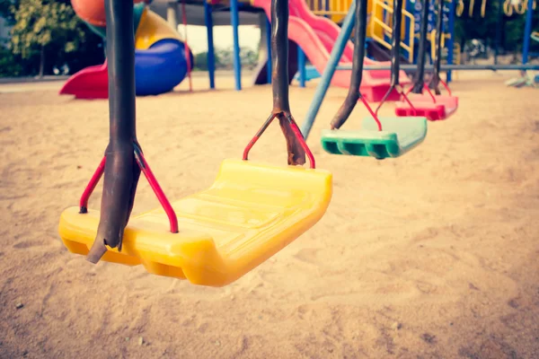 Swing Set Background,Filters Look — Stock Photo, Image