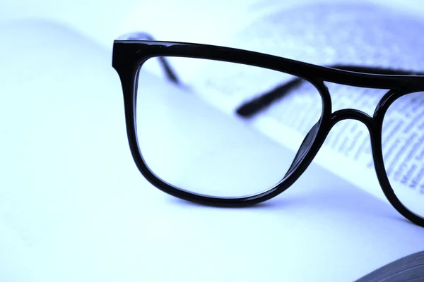 Reading Concept Background,Book and Glasses — Stock Photo, Image