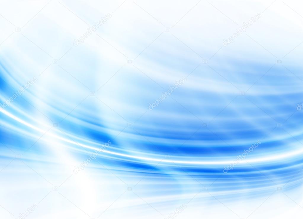 Abstract Blue Curves Background