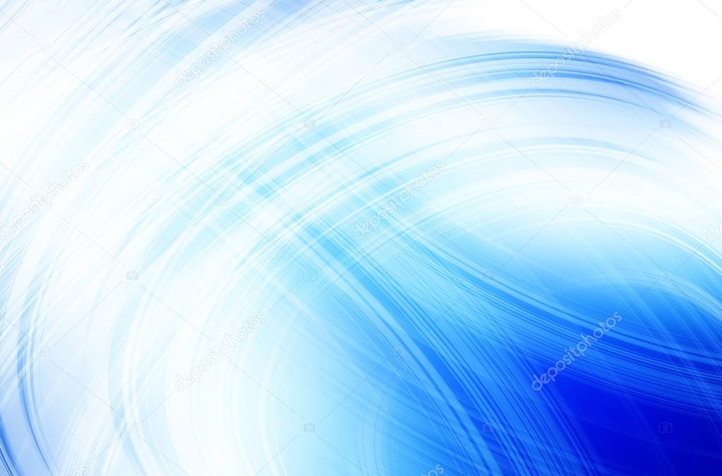Abstract Blue Curves Background