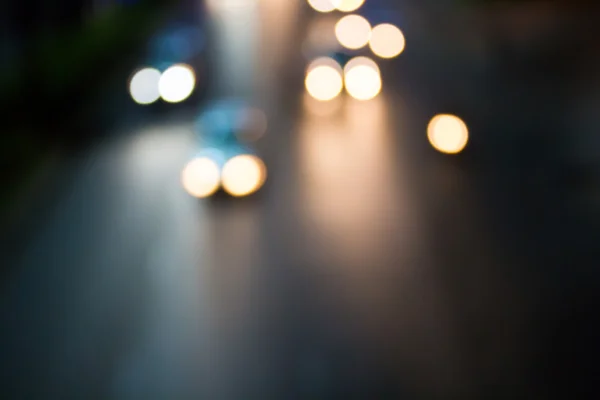 Abstrakte Fahrzeugbeleuchtung verschwommener Hintergrund — Stockfoto
