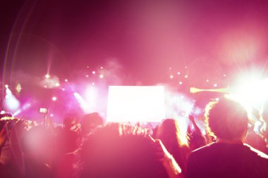 Konserde Kişilik kalabalık zevk müzik