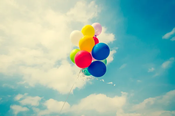 Vintage colorful balloons — Stock Photo, Image