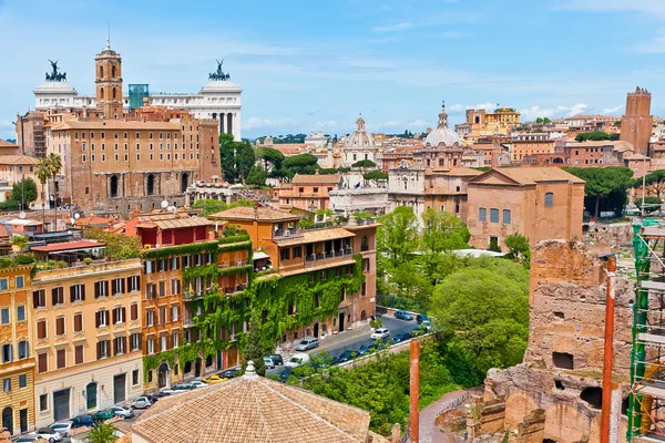 Pohled na Řím město stvol. — Stock fotografie