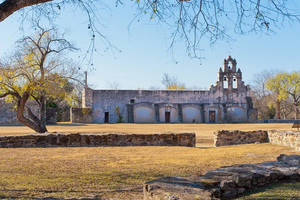 Historická španělská mise San Juan Capistrano v San Antonio, Tex — Stock fotografie