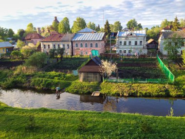 Rus antik köy Vyatskoe Yaroslavl bölgesi. 