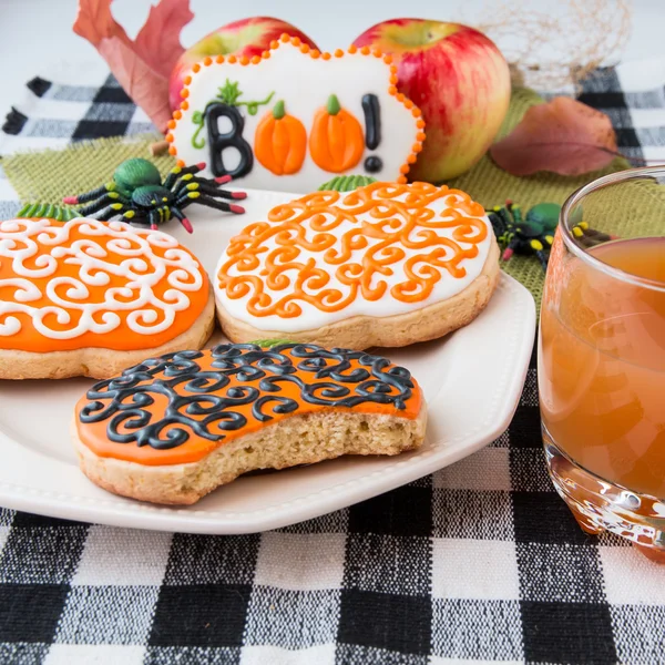 Домашнее печенье на Хэллоуин . — стоковое фото