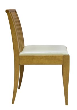 ahşap sandalye beyaz kırpma yolu ile izole