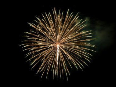 Fireworks uygulamasında karanlık gökyüzü arka plan