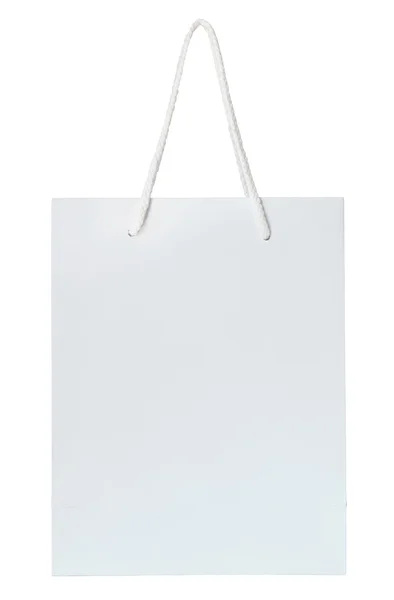 Dokument white paper bag izolované na bílém s ořezovou cestou — Stock fotografie