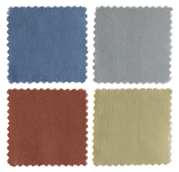 Serie di campioni di tessuto campione texture — Foto Stock