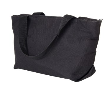 izole kırpma yolu ile beyaz arka planda siyah Pamuk Çanta