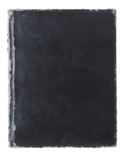 Старая кожаная обложка книги изолированы на белый — стоковое фото