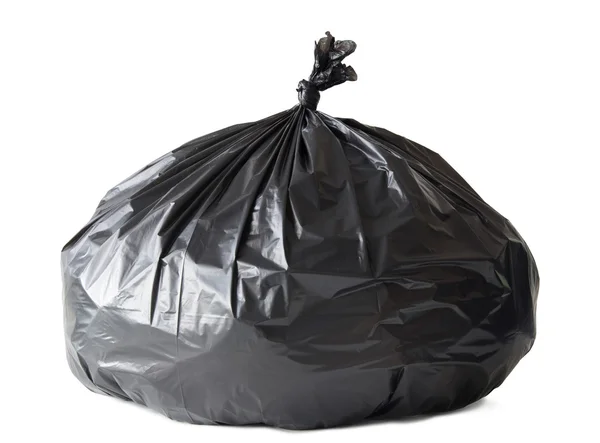 Garbage bag isolated on white with clipping path — Stock Photo, Image