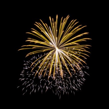 Fireworks uygulamasında karanlık gökyüzü arka plan