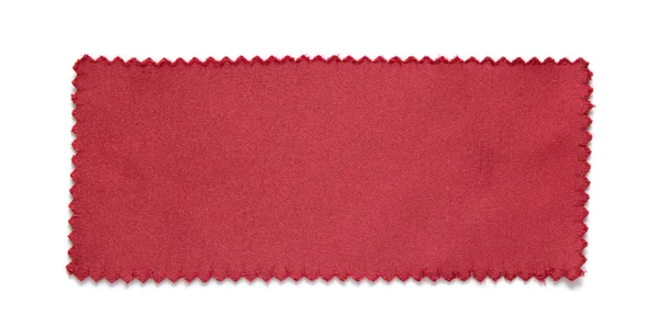 Échantillons de tissu rouge swatch isolé sur fond blanc — Photo