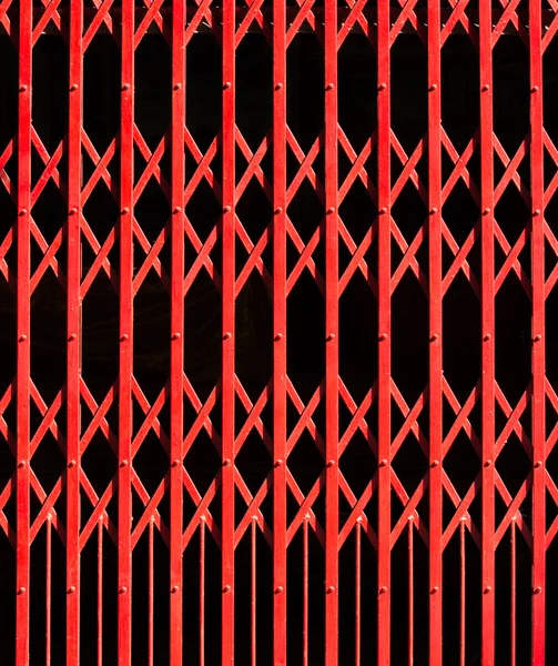 Roter Stahl Tür Hintergrund — Stockfoto