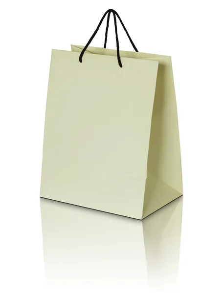 Paper shopping bag on white background — Stock Photo, Image